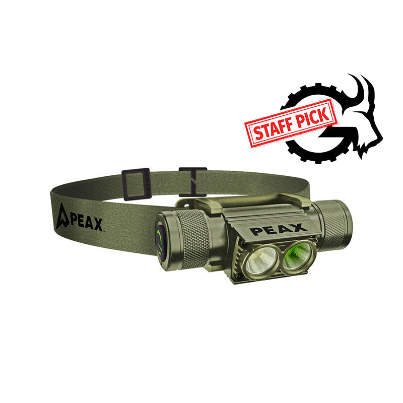PEAX Backcountry Duo Headlamp green