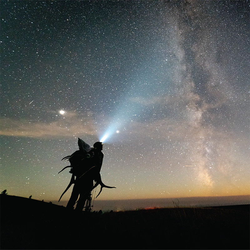 PEAX Backcountry Duo Headlamp night
