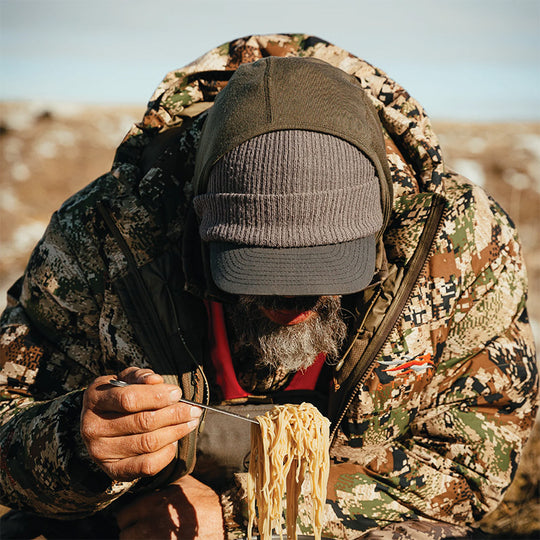 PEAX Backcountry Ti Spoon with a meal