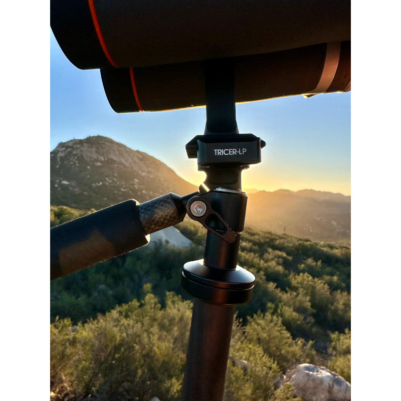 Tricer LP Panhead Ultralight Side View Field Image Tricer-LP with lock on tripod