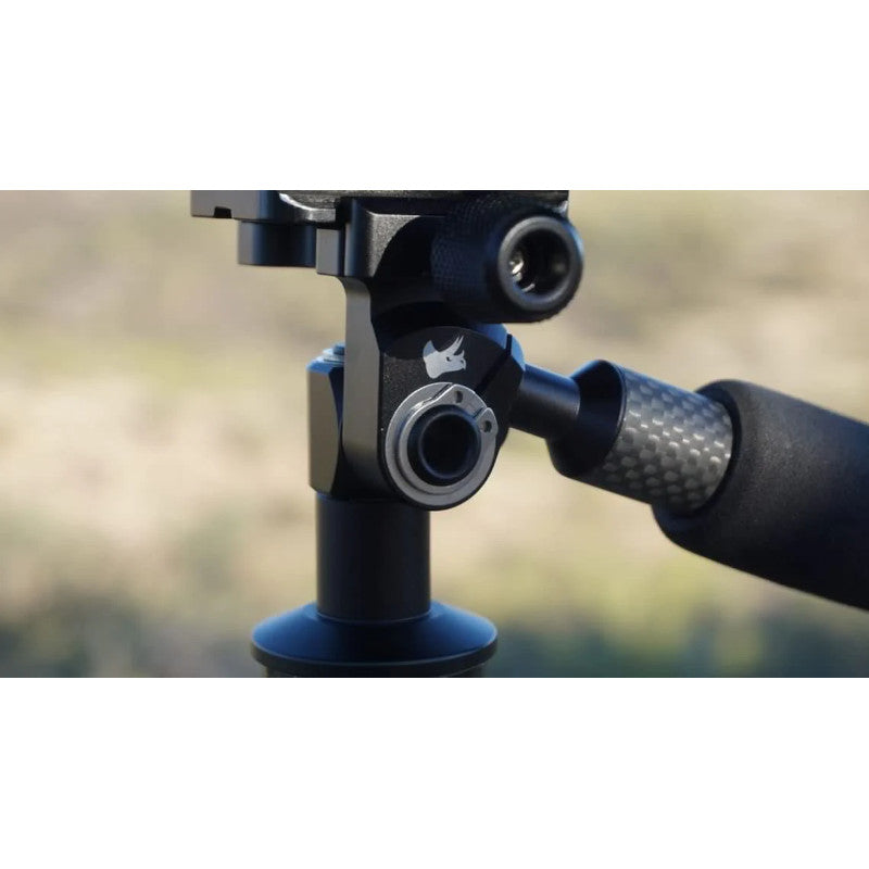 Tricer LP Panhead Ultralight Side View Field Image Detail Tricer-LP up close on tripod