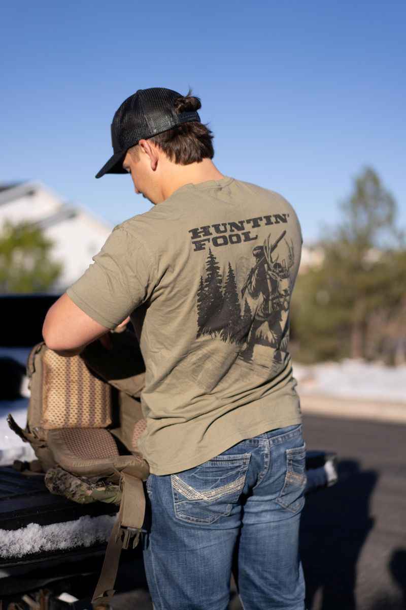Huntin' Fool Walking Deer Tshirt